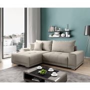 Univerzálna sedacia súprava, sivobéžová Taupe, KEVAN