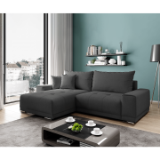 Univerzálna sedacia súprava, tmavosivá, KEVAN