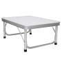 Skladací kempingový stôl, 60 cm, hliník/MDF, KEPI TYP 2