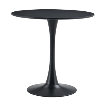 Jedálenský stôl, čierna, priemer 80 cm, REVENTON NEW