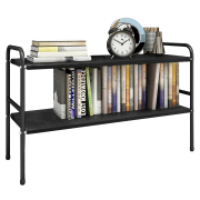 Nastaviteľný regál, čierna, SOMER