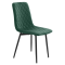 Jedálenská stolička, smaragdová Velvet látka/kov, DAMIA TYP 2