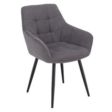 Dizajnové kreslo, sivá/čierna, MARKEN