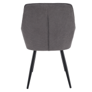 Dizajnové kreslo, sivá/čierna, MARKEN