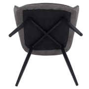 Dizajnové kreslo, sivá/čierna, MARKEN