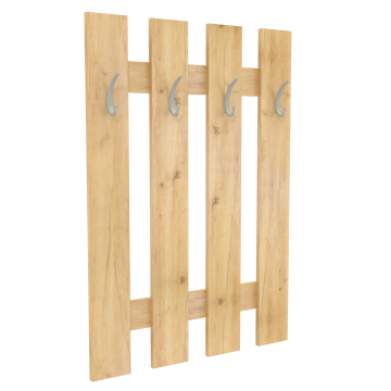 Vešiaková stena, dub artisan, KORADO NEW KV11