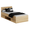Posteľ, 90x200, dub sonoma, MICHIGAN NEW