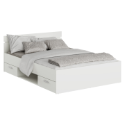 Posteľ, 140x200, biela, MICHIGAN NEW