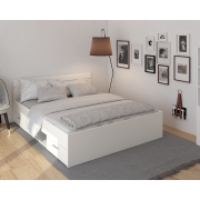 Posteľ, 160x200, biela, MICHIGAN NEW