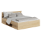 Posteľ, 160x200, dub sonoma, MICHIGAN NEW