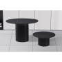 Konferenčný stolík, čierna, priemer 80 cm, MAHIR TYP 2