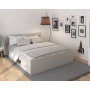 Posteľ, 160x200, cashmere, MICHIGAN NEW