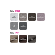 Rozkladacia pohovka, sivočierna látka, ľavá, LAUREL