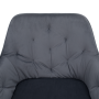 Dizajnové kreslo, sivá Velvet látka, VERIO