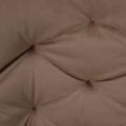 Dizajnové kreslo, svetlohnedá Velvet látka, VERIO