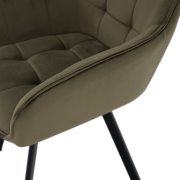 Dizajnové kreslo, zelená Velvet/čierna, PETIN
