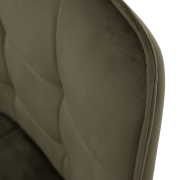 Dizajnové kreslo, zelená Velvet/čierna, PETIN