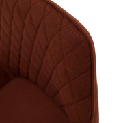 Dizajnové kreslo, hnedá/čierna, OSKOR