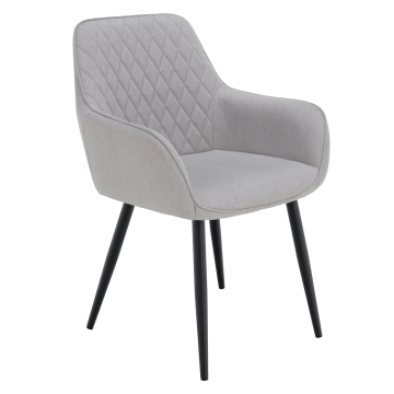 Dizajnové kreslo, svetlosivá/čierna, OSKOR