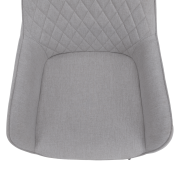 Dizajnové kreslo, svetlosivá/čierna, OSKOR