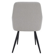 Dizajnové kreslo, svetlosivá/čierna, OSKOR