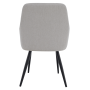 Dizajnové kreslo, svetlosivá/čierna, OSKOR
