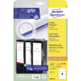 Etikety univerzálne na zakladače 61 x 192 mm Avery A4 25+5 hárkov