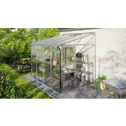 skleník VITAVIA IDA 5200 sklo 3 mm + PC 6 mm strieborný LG4642