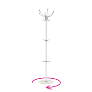 Vešiak, biela, JIMY NEW