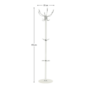 Vešiak, biela, JIMY NEW