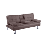 Rozkladacia pohovka, hnedá, GOLDIA NEW