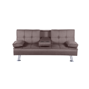 Rozkladacia pohovka, hnedá, GOLDIA NEW