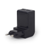 GEMBIRD 2-port universal USB charger, 2.1 A, black