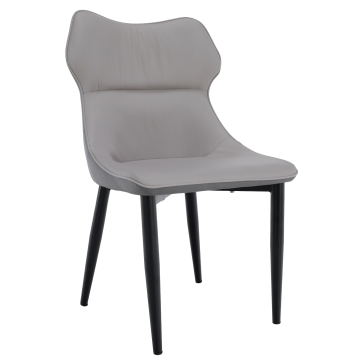Jedálenská stolička, svetlosivá/tmavosivá/čierna, TABITA