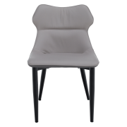 Jedálenská stolička, svetlosivá/tmavosivá/čierna, TABITA
