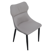 Jedálenská stolička, svetlosivá/tmavosivá/čierna, TABITA