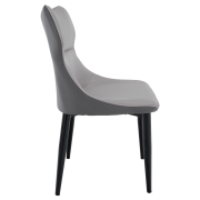Jedálenská stolička, svetlosivá/tmavosivá/čierna, TABITA