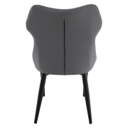 Jedálenská stolička, svetlosivá/tmavosivá/čierna, TABITA