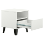 Nočný stolík, biela, BOGAN NEW 1S
