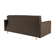 Celočalunený 3-sed, látka čokoládová, AMEDIA