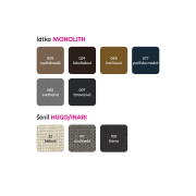 Sedacia súprava, hnedá, pravá,  AMELIA