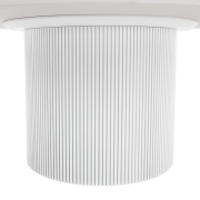 Konferenčný stolík, biely mramor/MDF, priemer 80 cm, MAHIR TYP 1