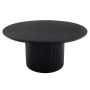 Konferenčný stolík, čierna, priemer 80 cm, MAHIR TYP 2