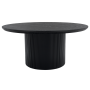 Konferenčný stolík, čierna, priemer 80 cm, MAHIR TYP 2