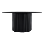 Konferenčný stolík, čierna, priemer 80 cm, MAHIR TYP 2