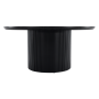 Konferenčný stolík, čierna, priemer 80 cm, MAHIR TYP 2