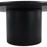 Konferenčný stolík, čierna, priemer 80 cm, MAHIR TYP 2