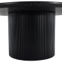 Konferenčný stolík, čierna, priemer 80 cm, MAHIR TYP 2