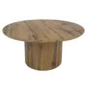 Konferenčný stolík, dub, priemer 80 cm, MAHIR TYP 2