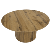 Konferenčný stolík, dub, priemer 80 cm, MAHIR TYP 2